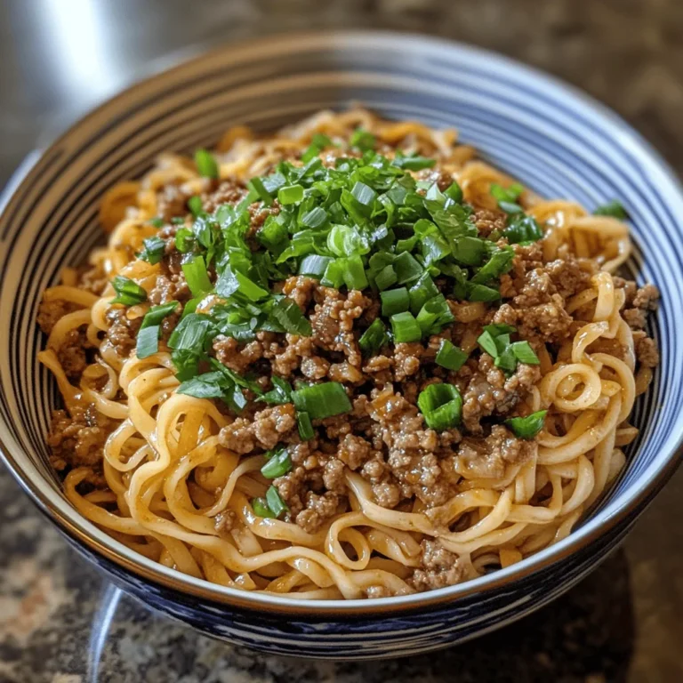 Asian Ground Beef Noodles