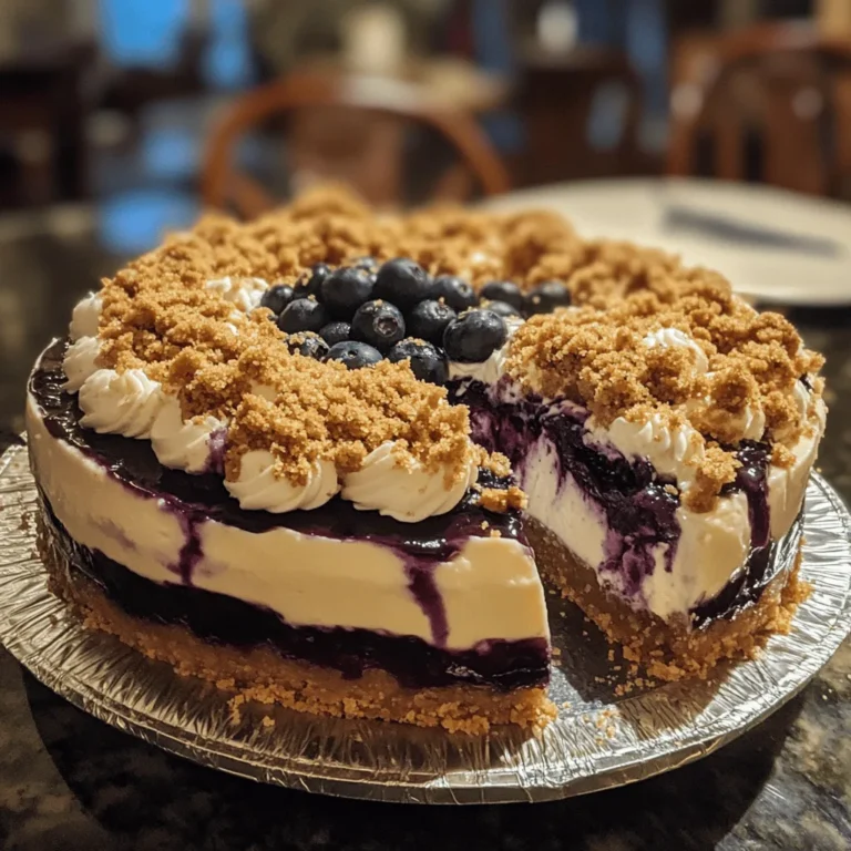 Blueberry Crumble Cheesecake