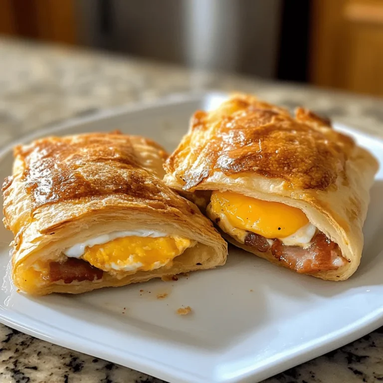 Breakfast Pockets Bacon Egg