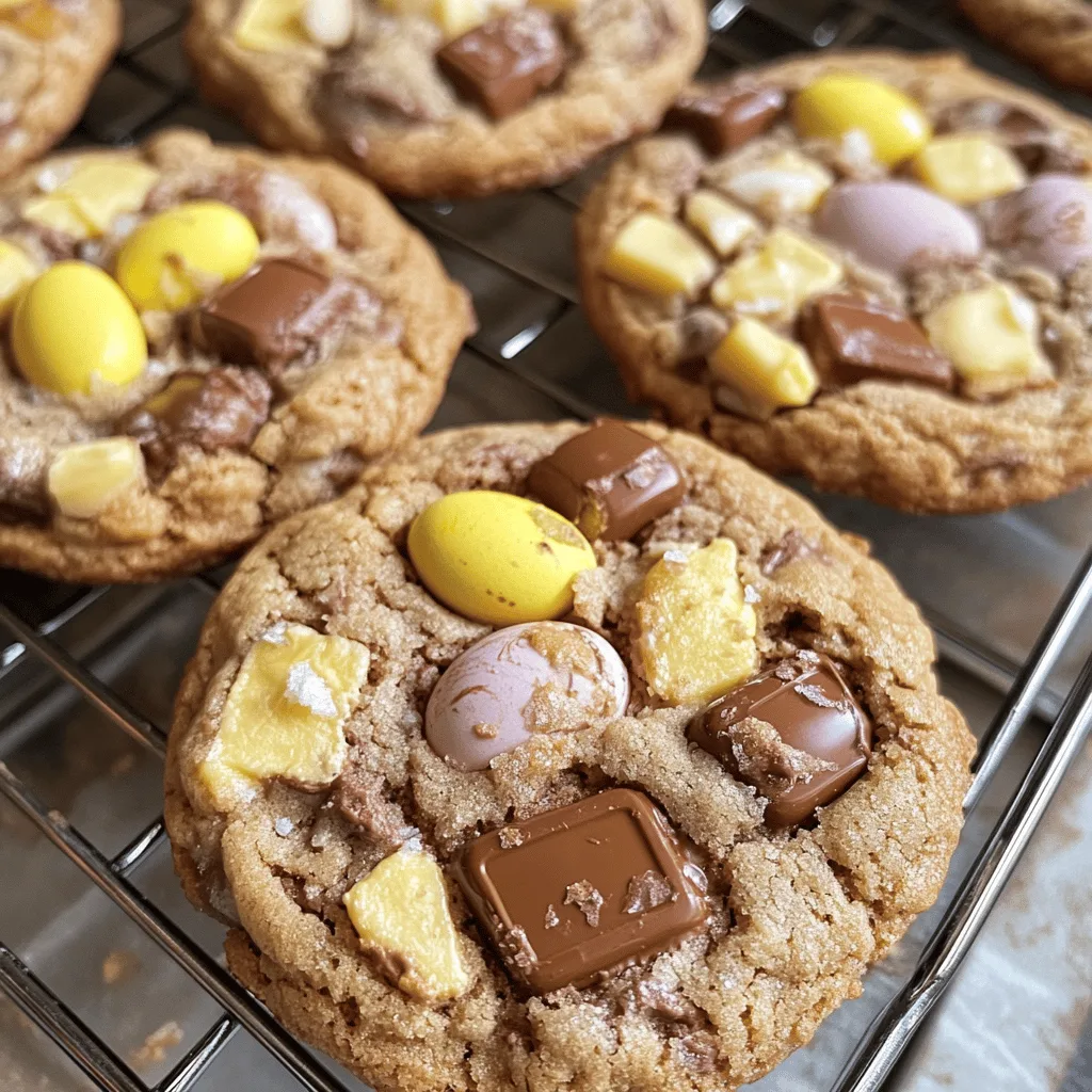 Brown Butter Cadbury Egg Cookies