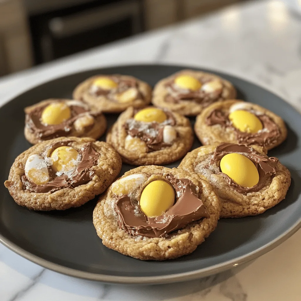 Cadbury Egg Kiss Cookies