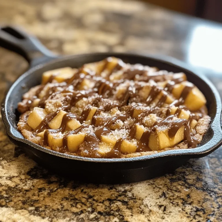 Caramel Apple Cookie Skillet