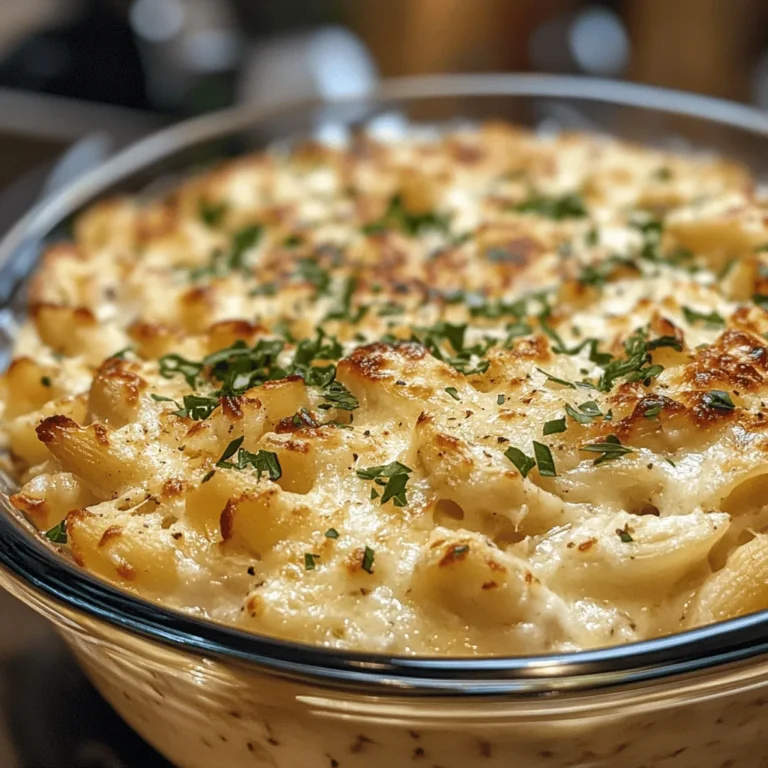 Chicken Alfredo Bake