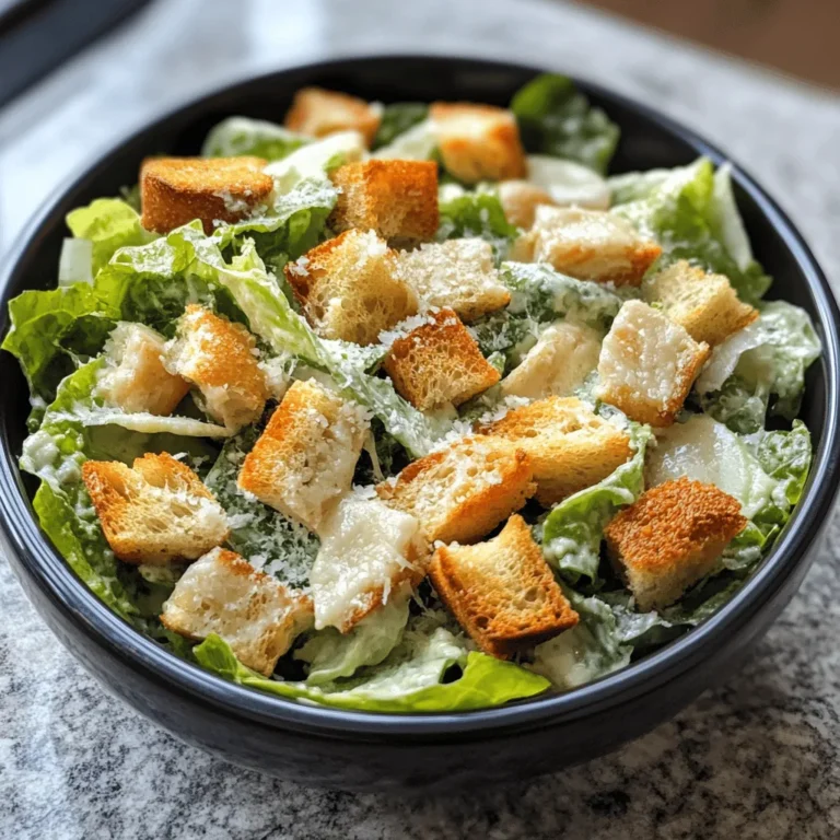 Classic Caesar Salad Dish
