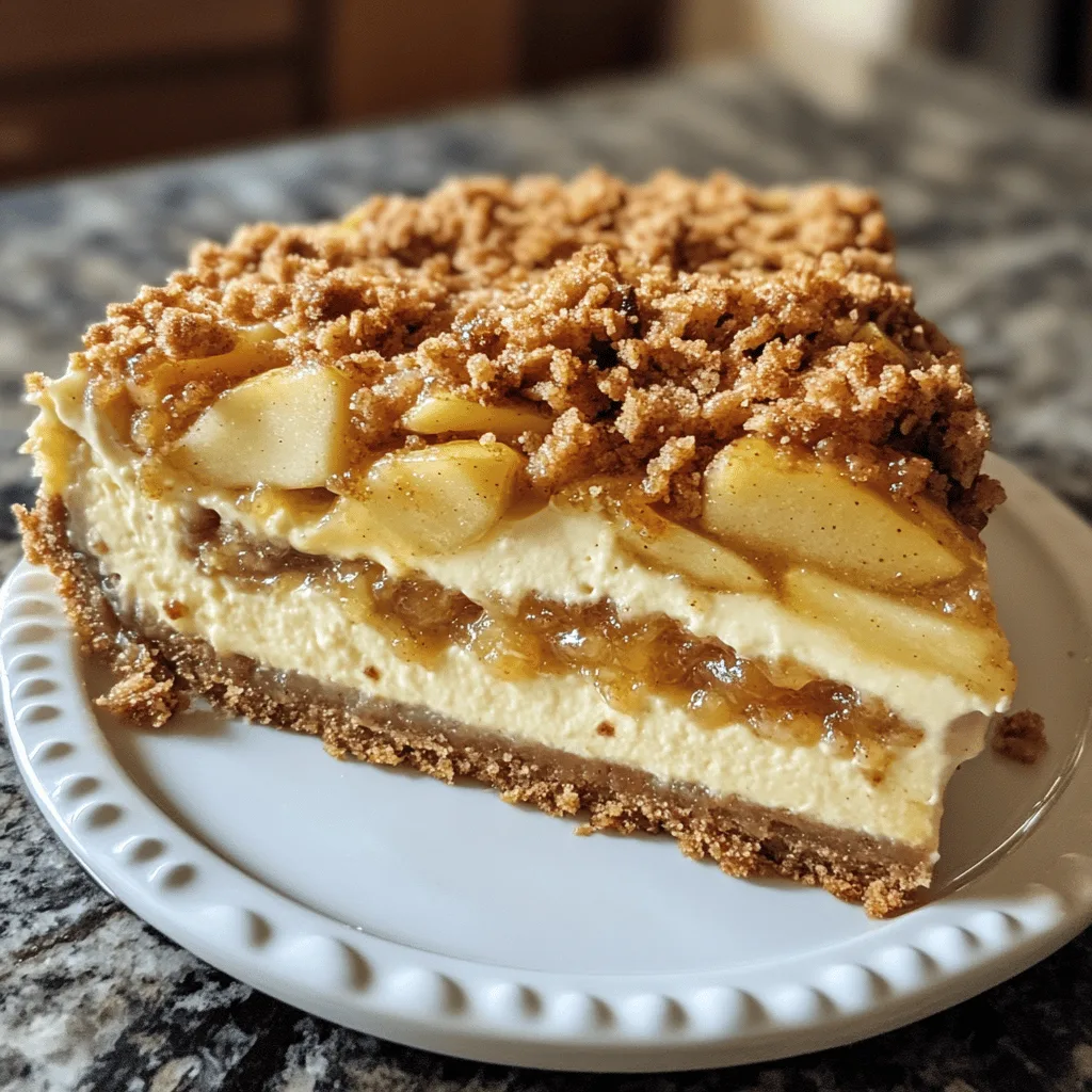Creamy Apple Crisp Cheesecake