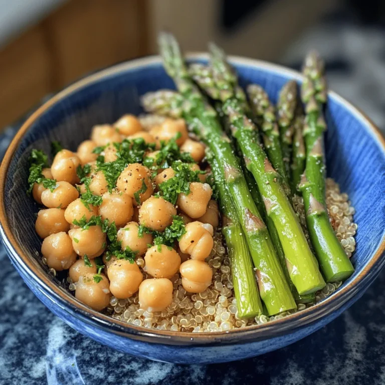 Fresh Asparagus Chickpea Quinoa