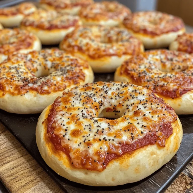 Giant Pizza Bagels