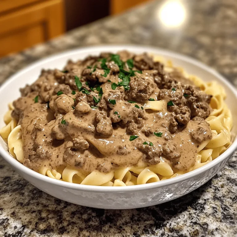 Ground Beef Stroganoff