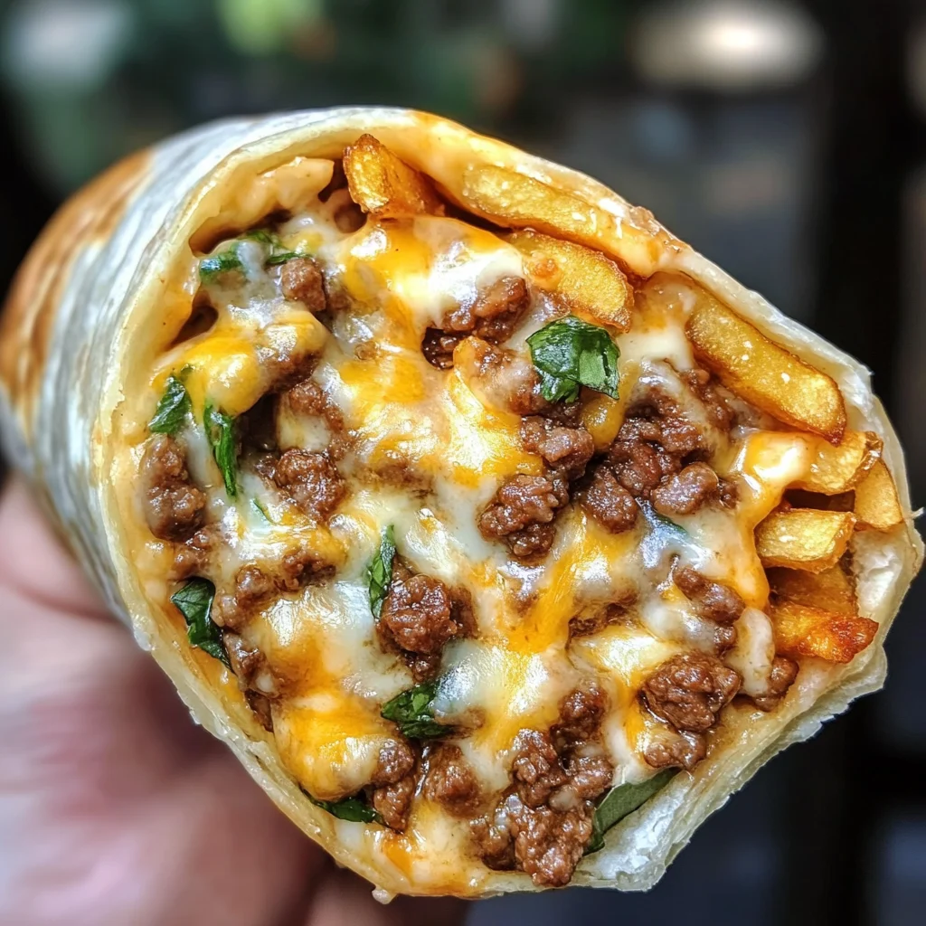 Beefy Cheesy Fries Burrito