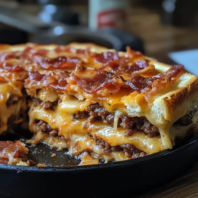 Bacon Cheeseburger Grilled Cheese Casserole