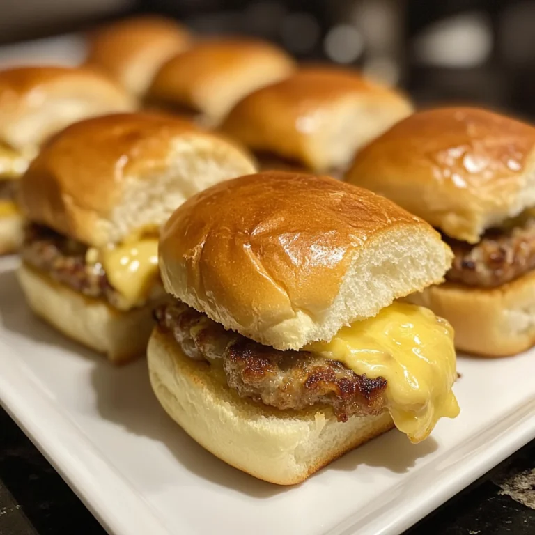 Sausage Egg and Cheese Breakfast Sliders