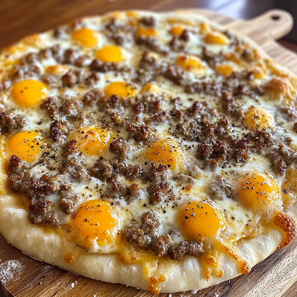 Sausage Gravy Breakfast Pizza