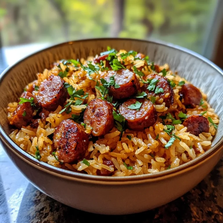 One Pot Smoked Sausage Rice