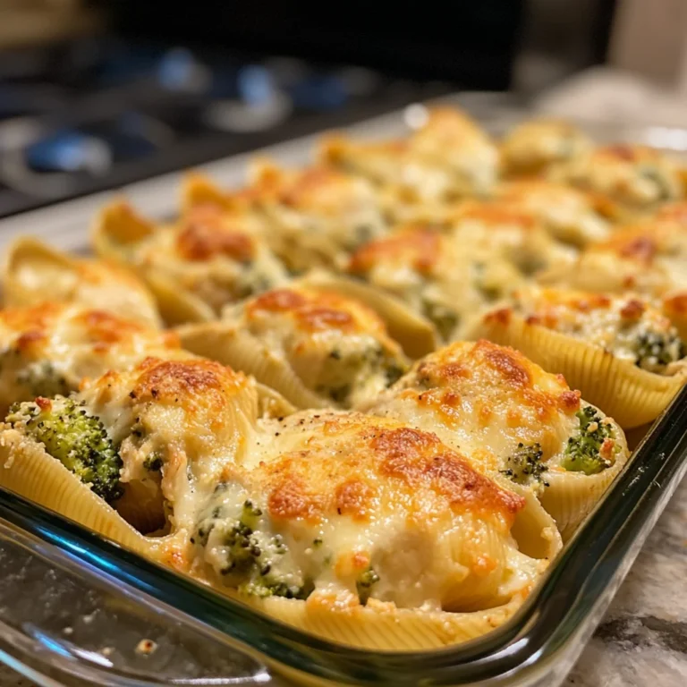 Cheesy Chicken & Broccoli Stuffed Shells