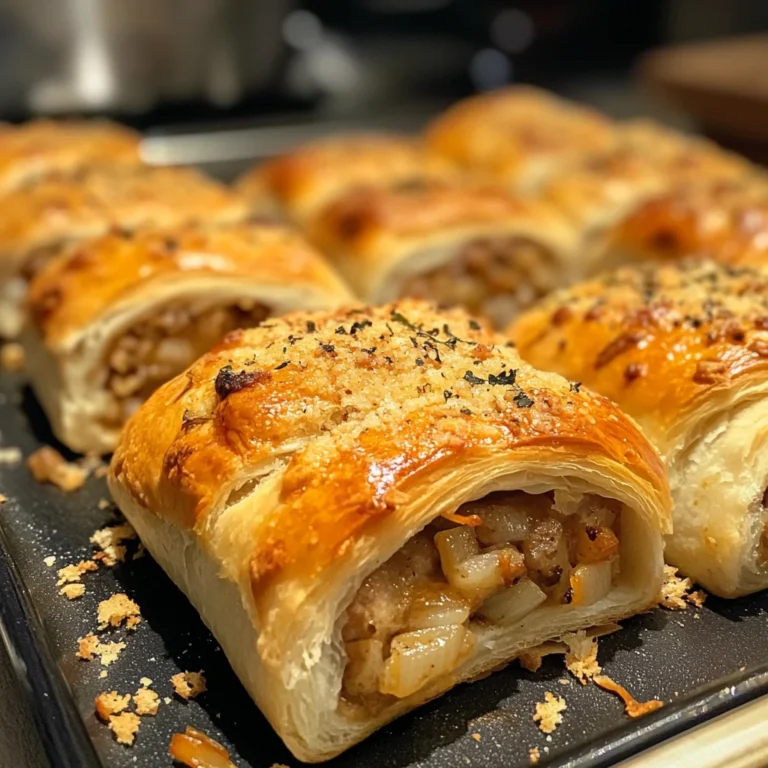 French Onion Sausage Rolls