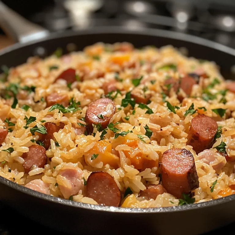 Kielbasa Rice Skillet