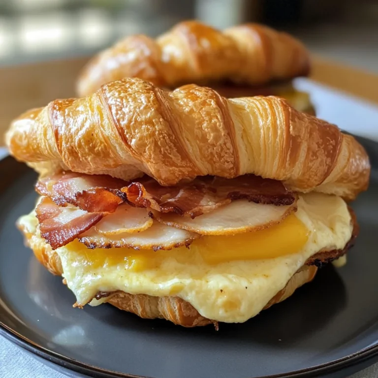 Breakfast Croissant Sandwiches