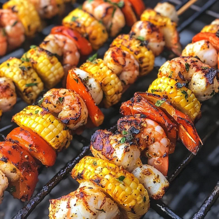 Grilled Seafood Boil Skewers