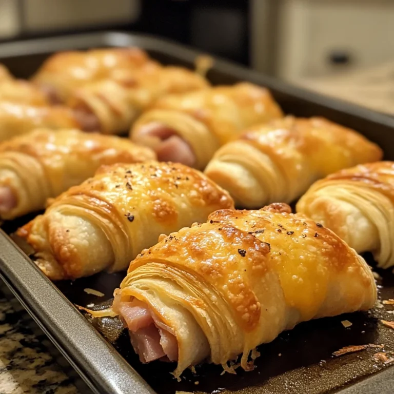 Ham And Cheddar Crescent Roll-Ups