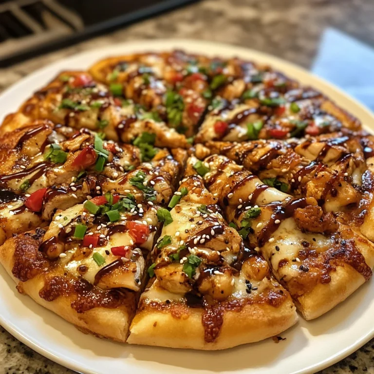 Grilled Chicken Teriyaki Pizza