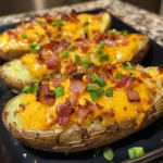 Loaded Baked Potatoes Bacon Cheddar