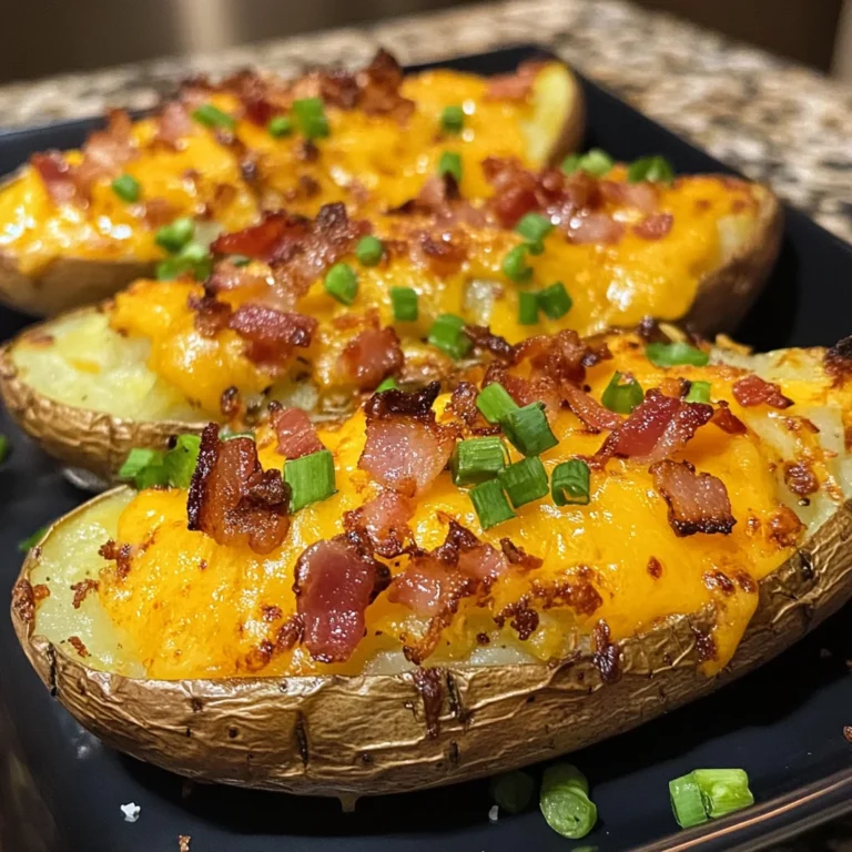 Loaded Baked Potatoes Bacon Cheddar