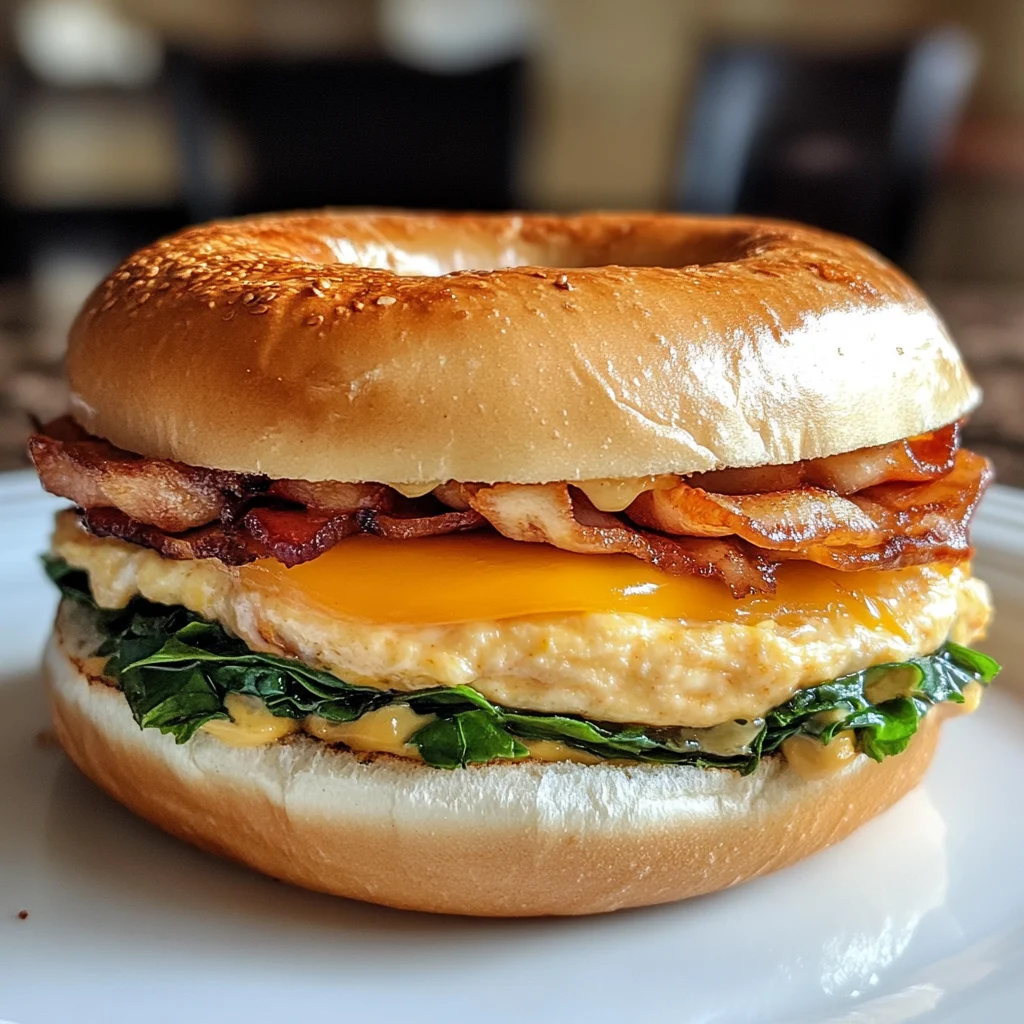 Breakfast Bagel Sandwich