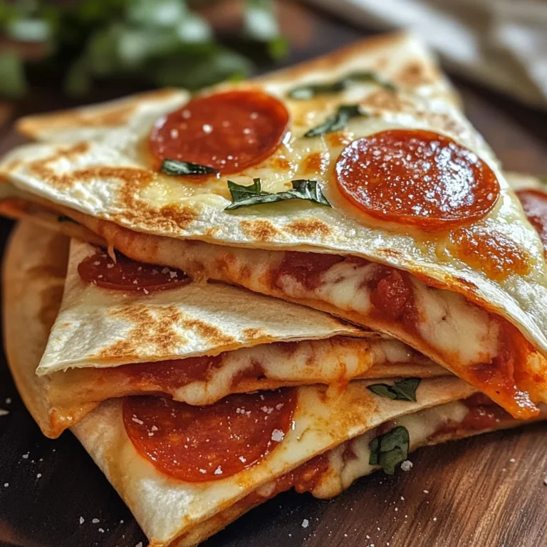 Pepperoni Pizza Quesadillas