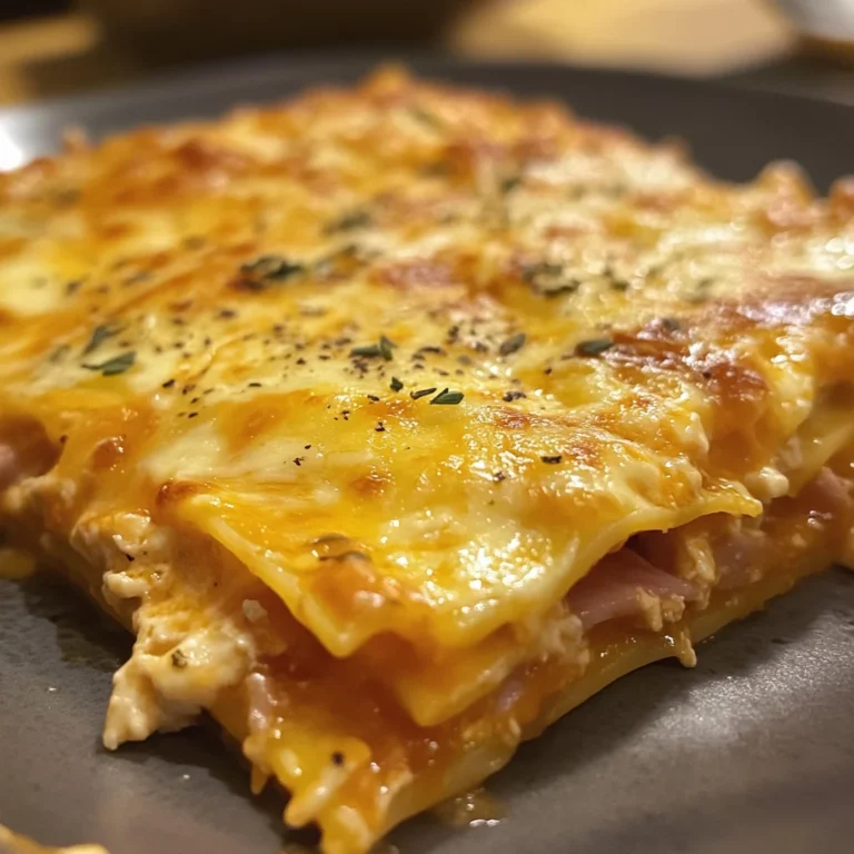 Lasagna with Ham and Cheese
