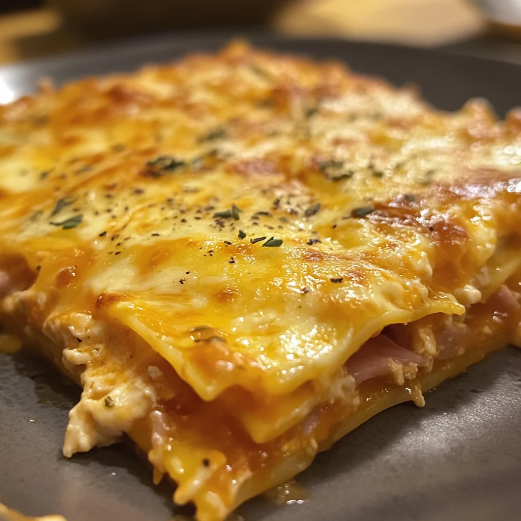 Lasagna with Ham and Cheese