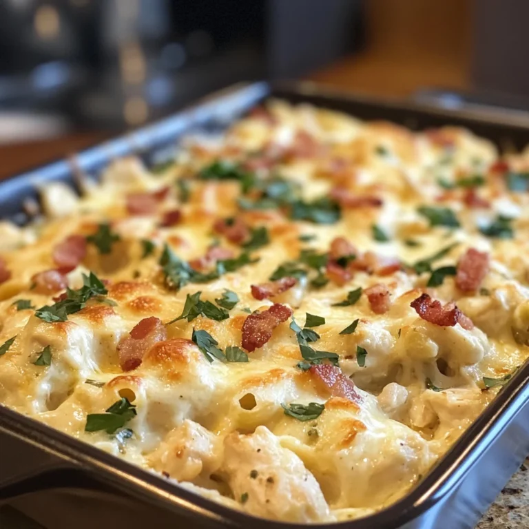 Chicken Bacon Ranch Casserole