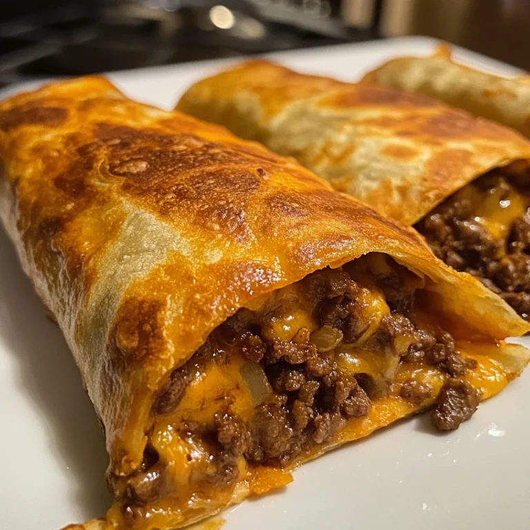 Crispy Beef and Cheese Chimichangas