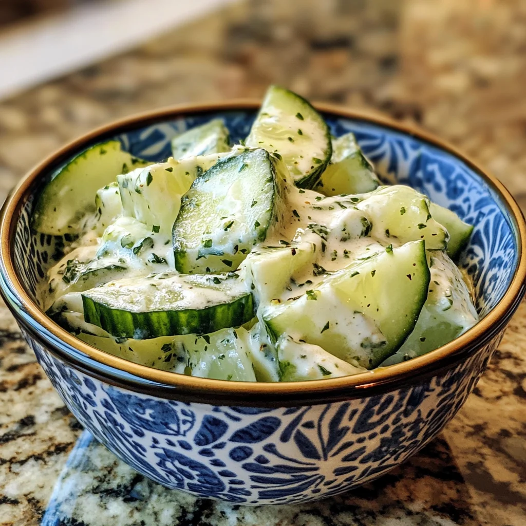 Creamy Cucumber Salad