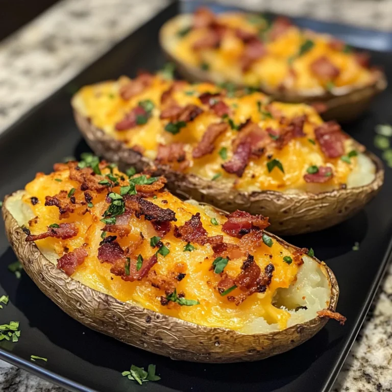 Loaded Baked Potatoes Bacon Cheddar