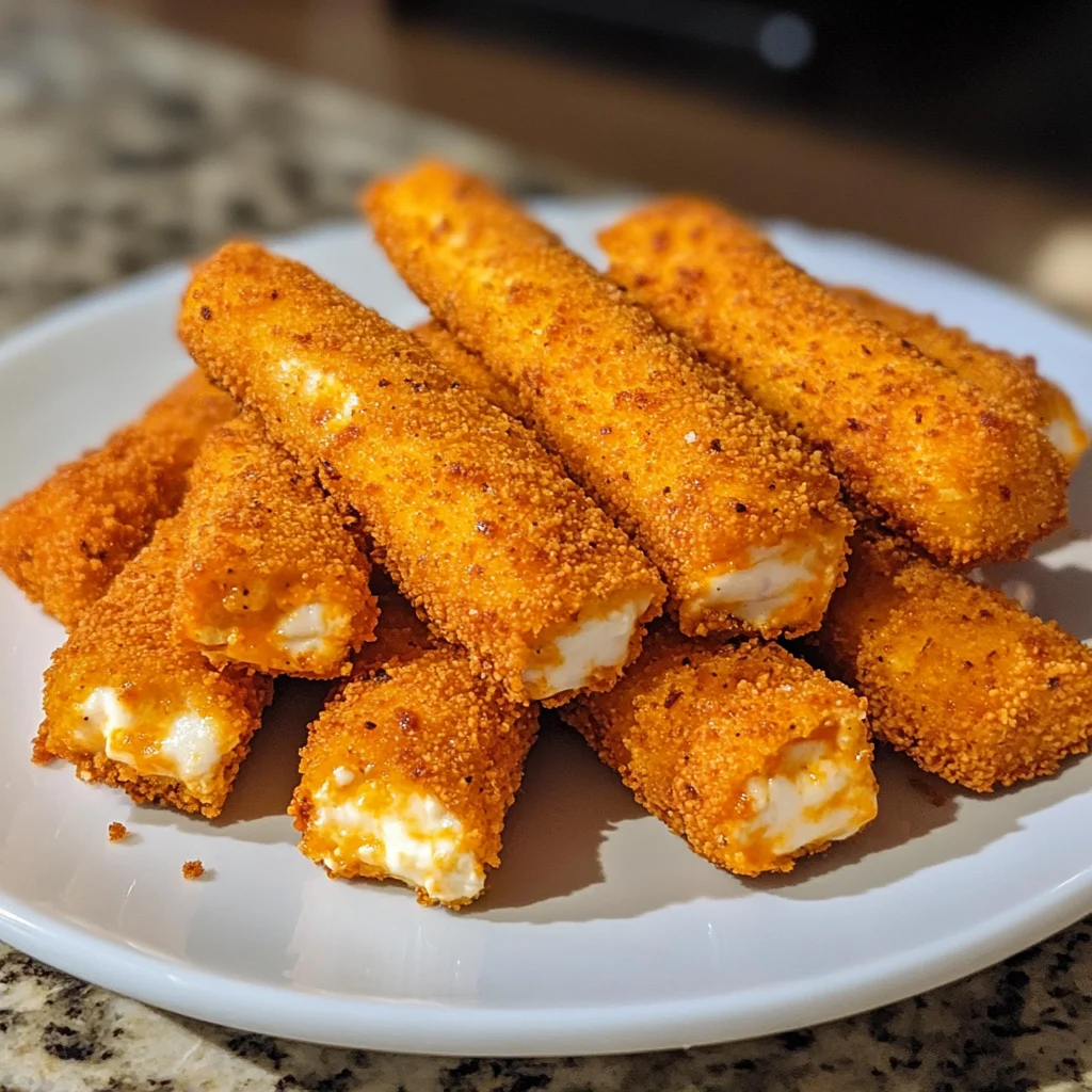 Hot Cheeto Mozzarella Sticks