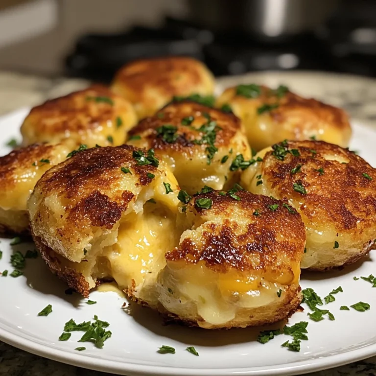 Cheesy Stuffed Potato Cakes