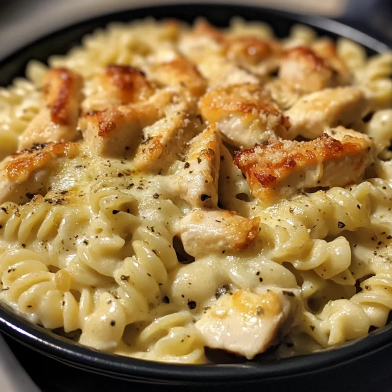 Creamy Garlic Parmesan Chicken & Cheesy Twisted Pasta