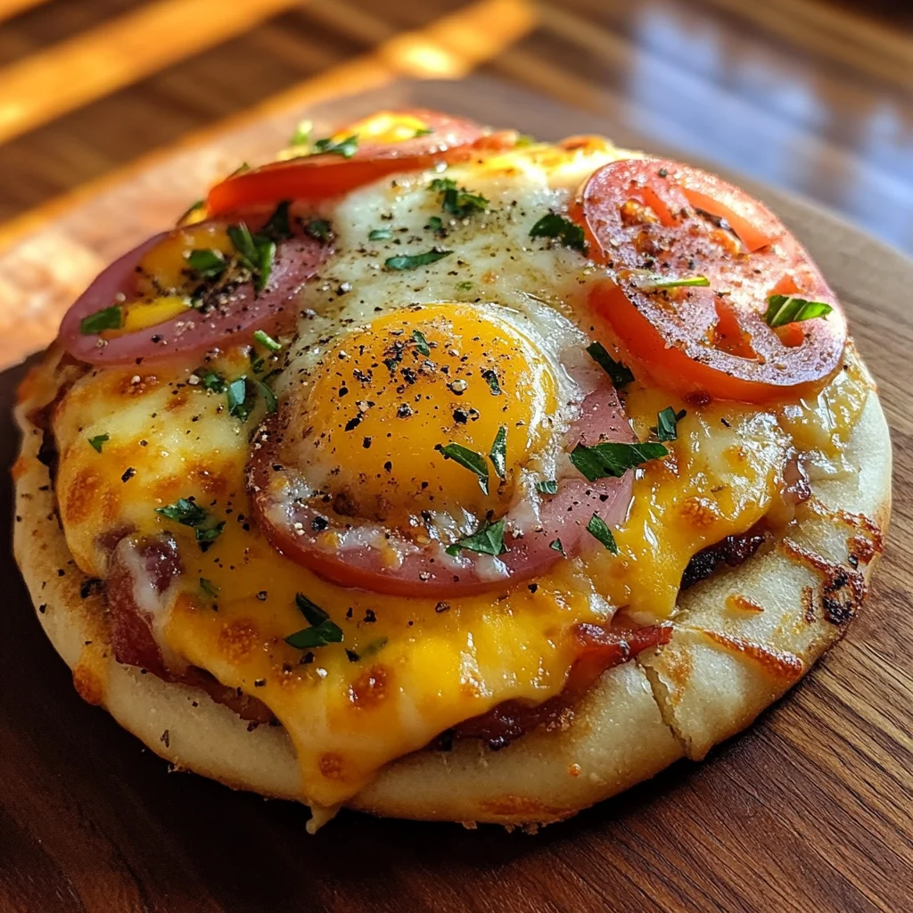 English Muffin Breakfast Pizza