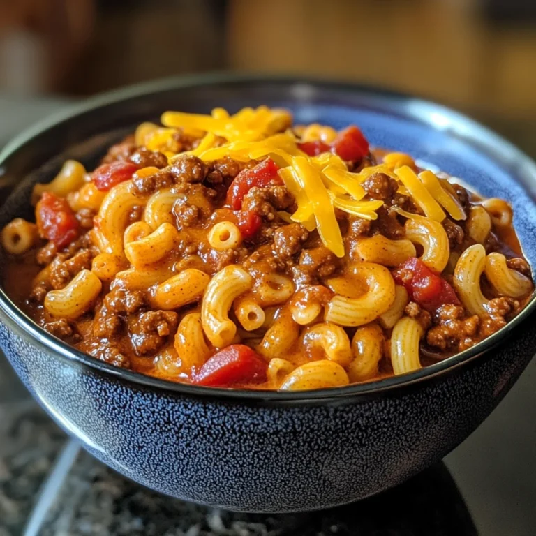 Crock Pot Cheddar Chili Mac