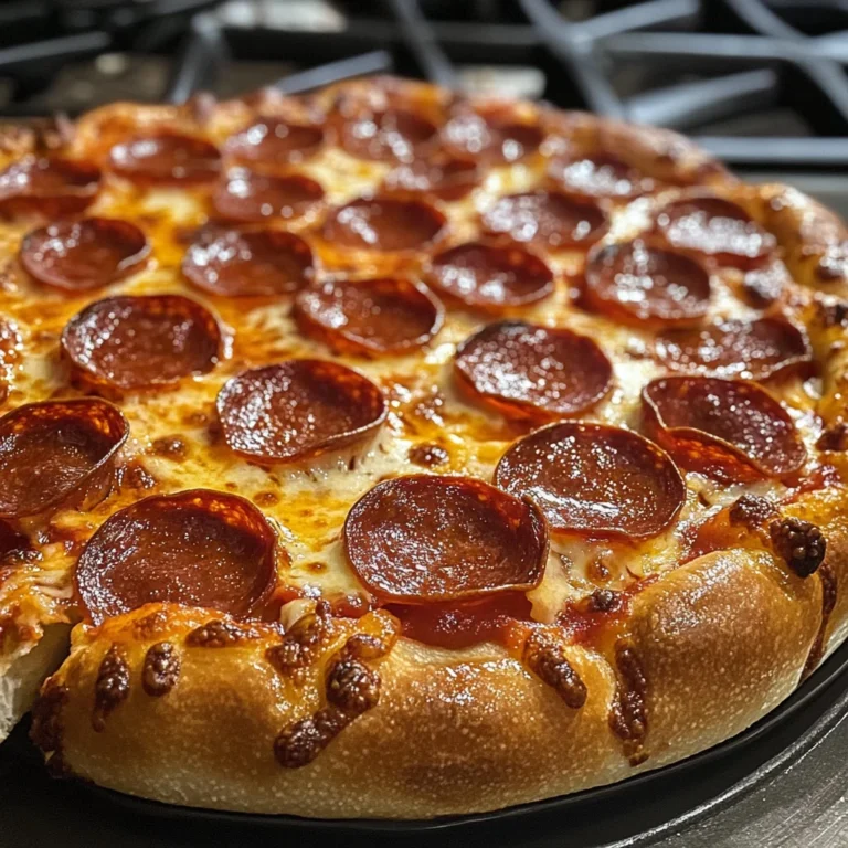 Stuffed Crust Pepperoni Pizza