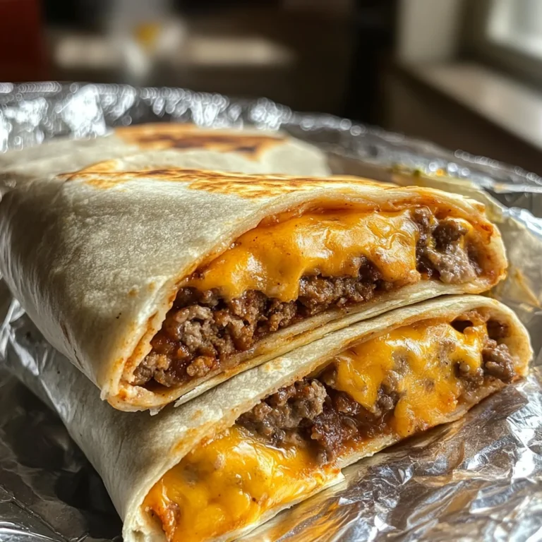 Cheeseburger Burritos