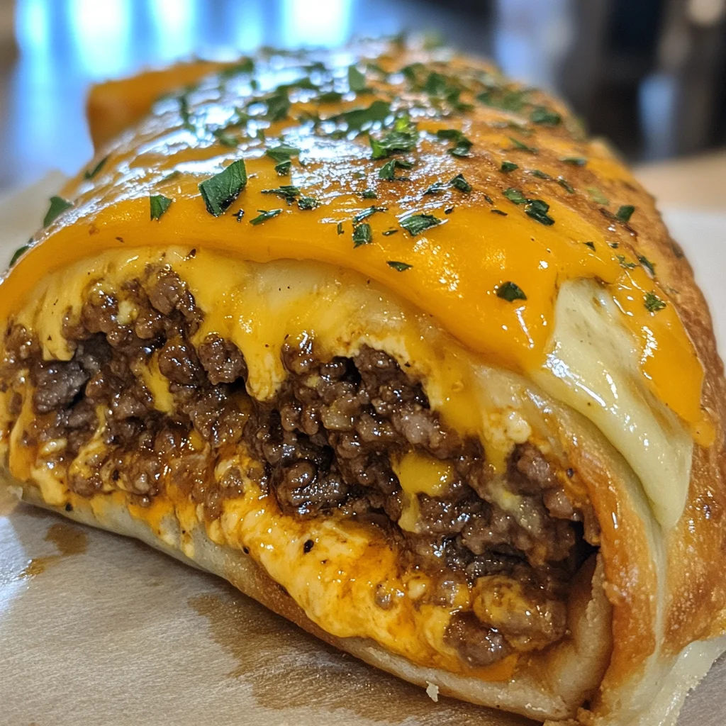 Cheeseburger Egg Roll