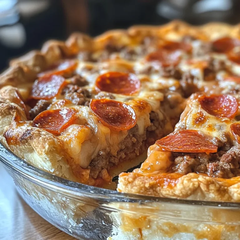 Deep Hamburger, Sausage & Pepperoni Pie