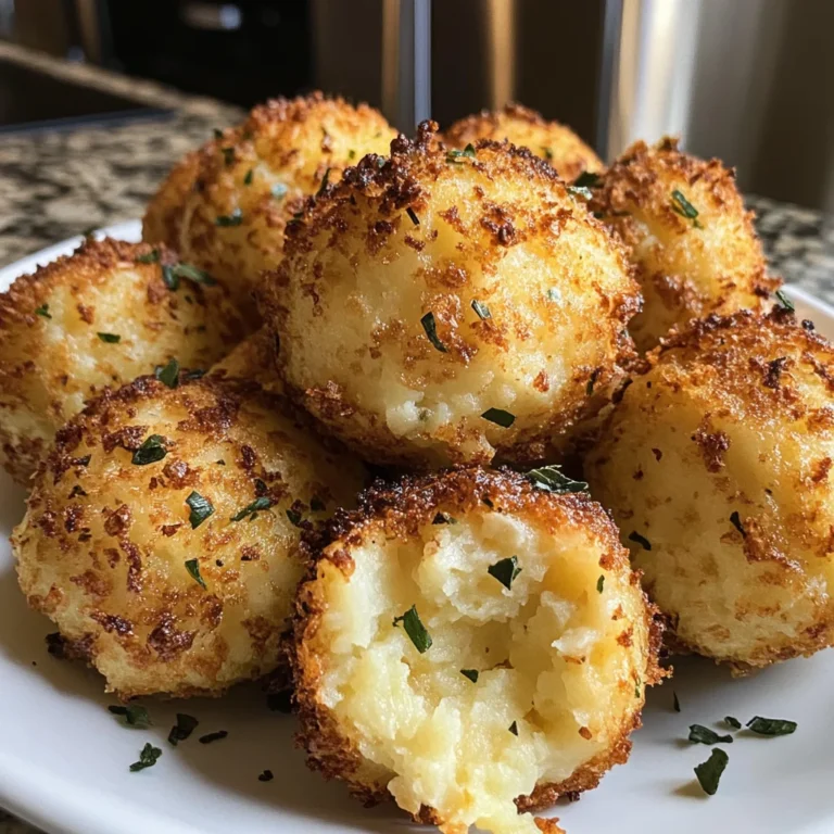 Air Fryer Cheesy Mashed Potato Balls