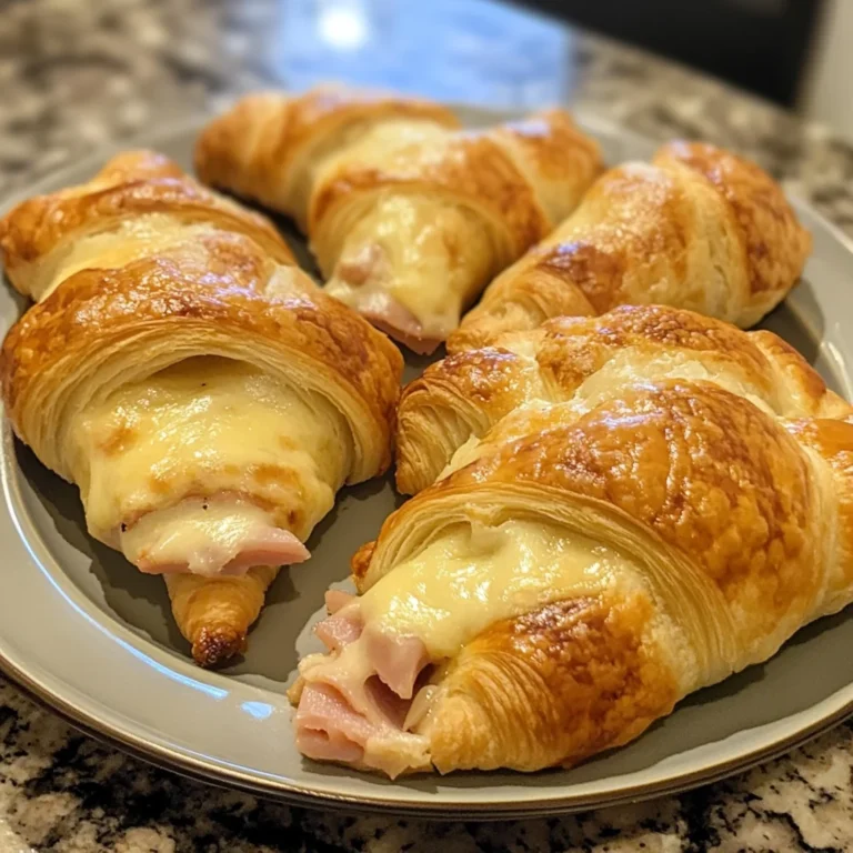 Air Fryer Ham Cheese Croissants