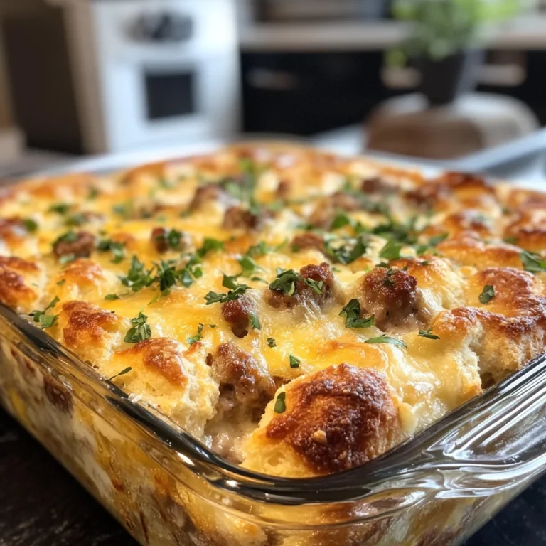 Cheesy Sausage Biscuit Bake