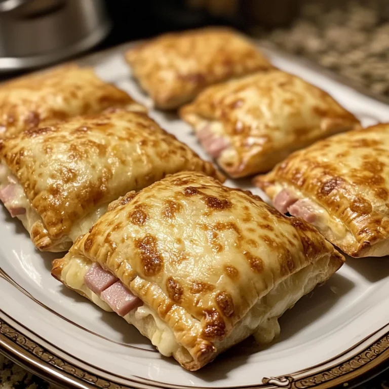 Air Fryer Ham and Cheese Pockets