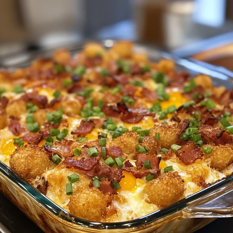 Bacon, Egg, and Tater Tot Casserole