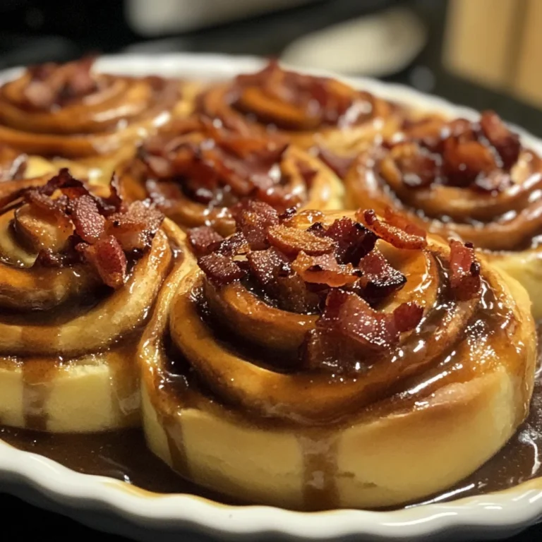 Bourbon Maple Bacon Cinnamon Rolls
