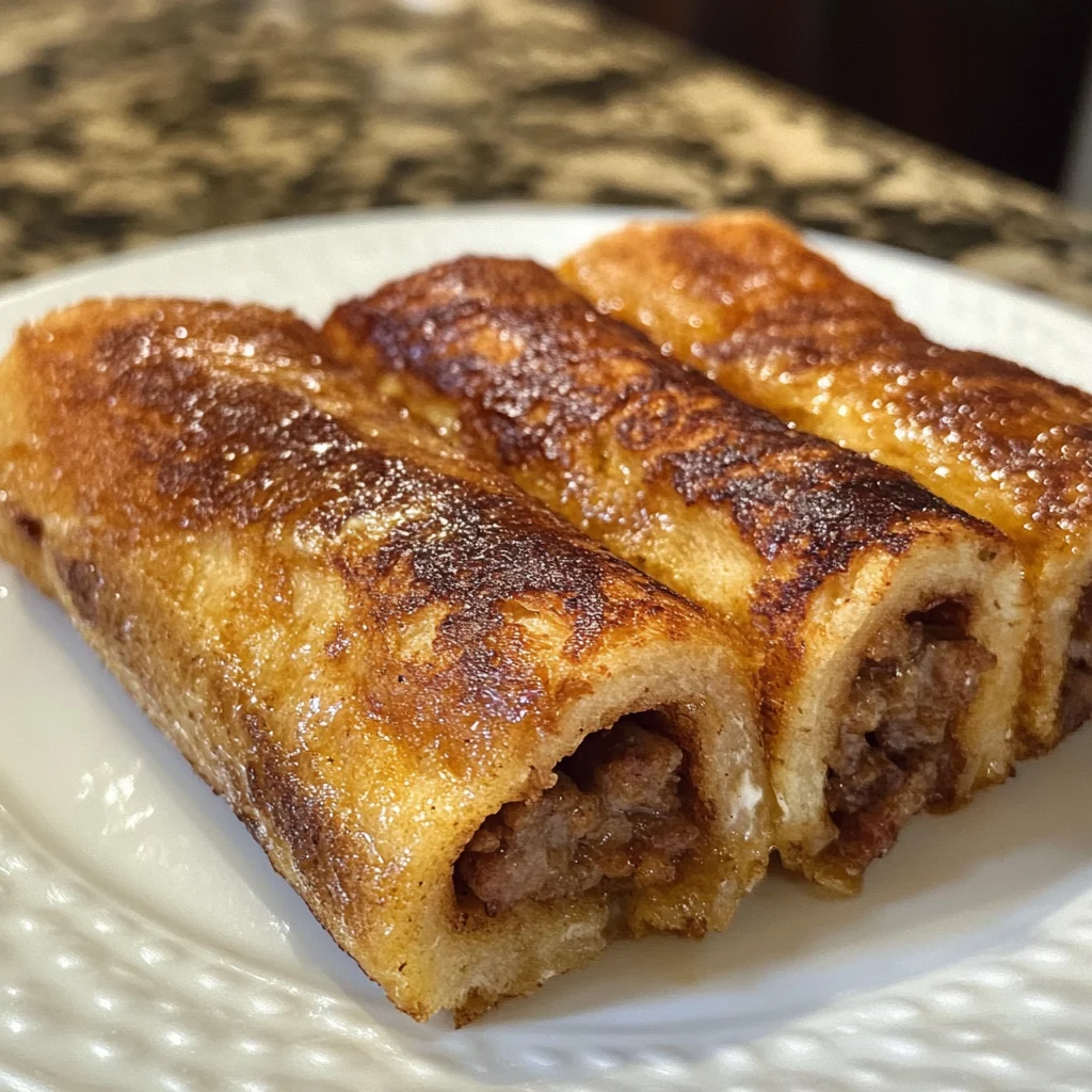 Sausage French Toast Roll-Ups